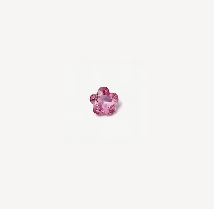 Pink crystal flower