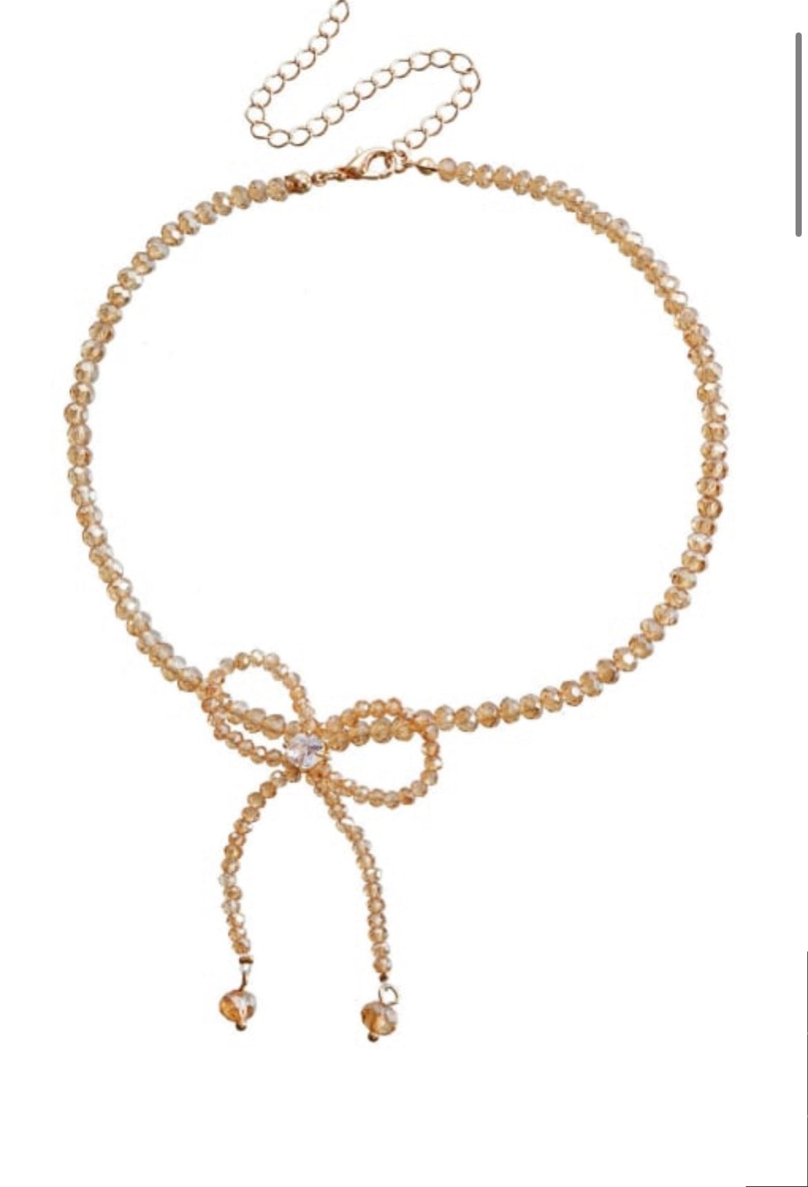 Beaded Bow Choker