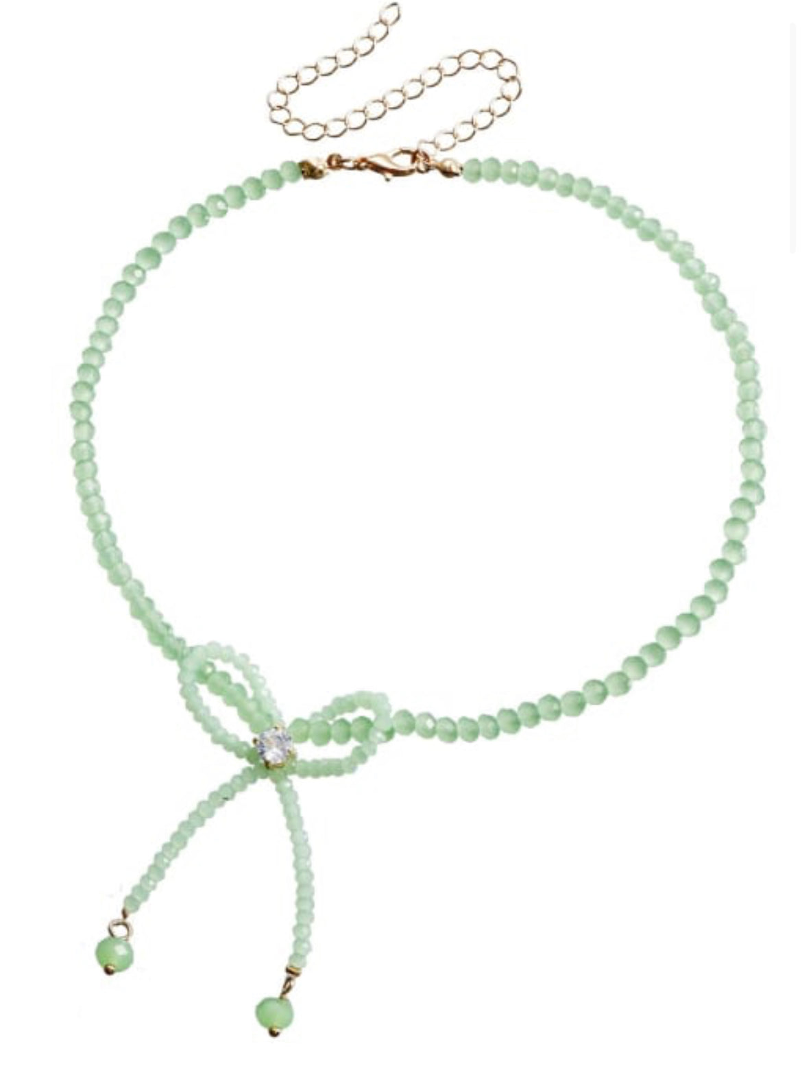 Beaded Bow Choker
