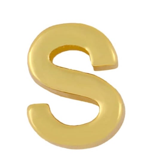 Retiazka s iniciálami